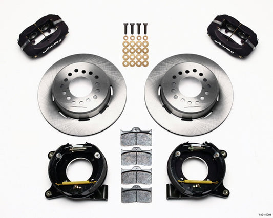 63 - 87 GM C10 P/U Rear Brake Kit Black Caliper - Wilwood Brakes | Evolution Auto Retroworks