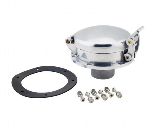 Polished Aluminum Shelby Cobra Style Gas Cap - Fuel Tanks Inc. | Evolution Auto Retroworks