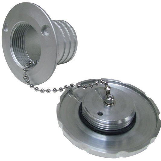 Low Profile Threaded Aluminum Filler Neck and Cap - Fuel Tanks Inc. | Evolution Auto Retroworks