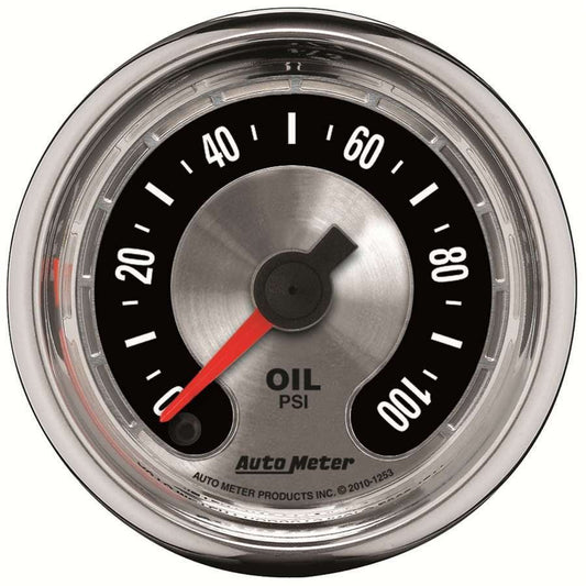 2 - 1/16 A/M Oil Pressure Gauge 0 - 100psi - AutoMeter | Evolution Auto Retroworks