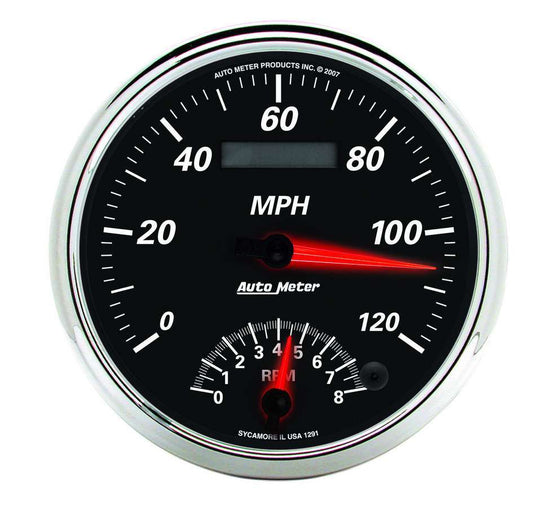 5in Tach/Speedo Gauge 120 MPH 8000 RPM - AutoMeter | Evolution Auto Retroworks