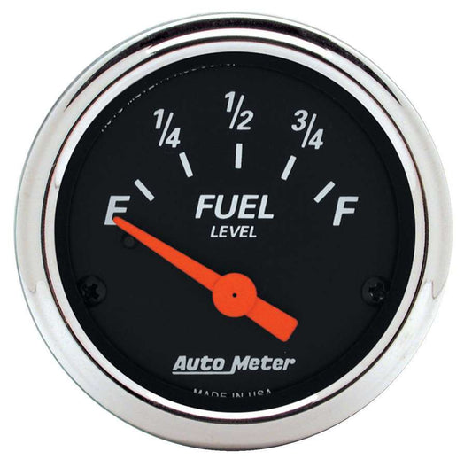 2 - 1/16 D/B Fuel Level Gauge 0 - 90 Ohms - AutoMeter | Evolution Auto Retroworks