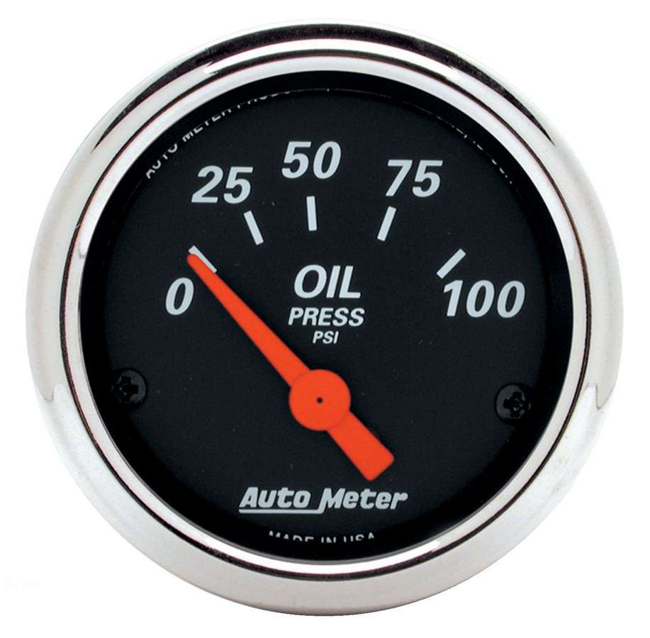 2 - 1/16 D/B Oil Pressure Gauge - 0 - 100psi - AutoMeter | Evolution Auto Retroworks