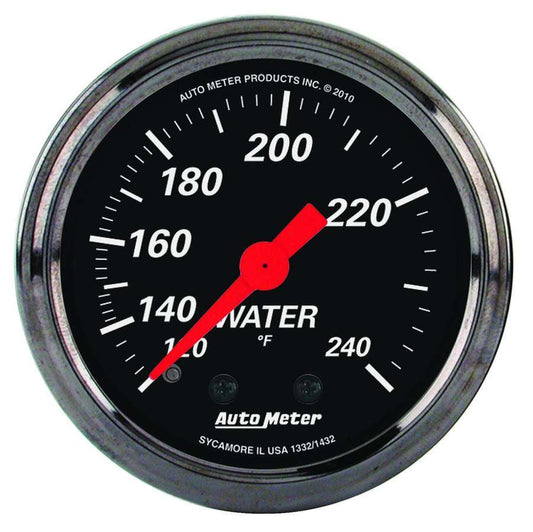 2 - 1/16 D/B Water Temp Gauge 120 - 240 Degrees - AutoMeter | Evolution Auto Retroworks