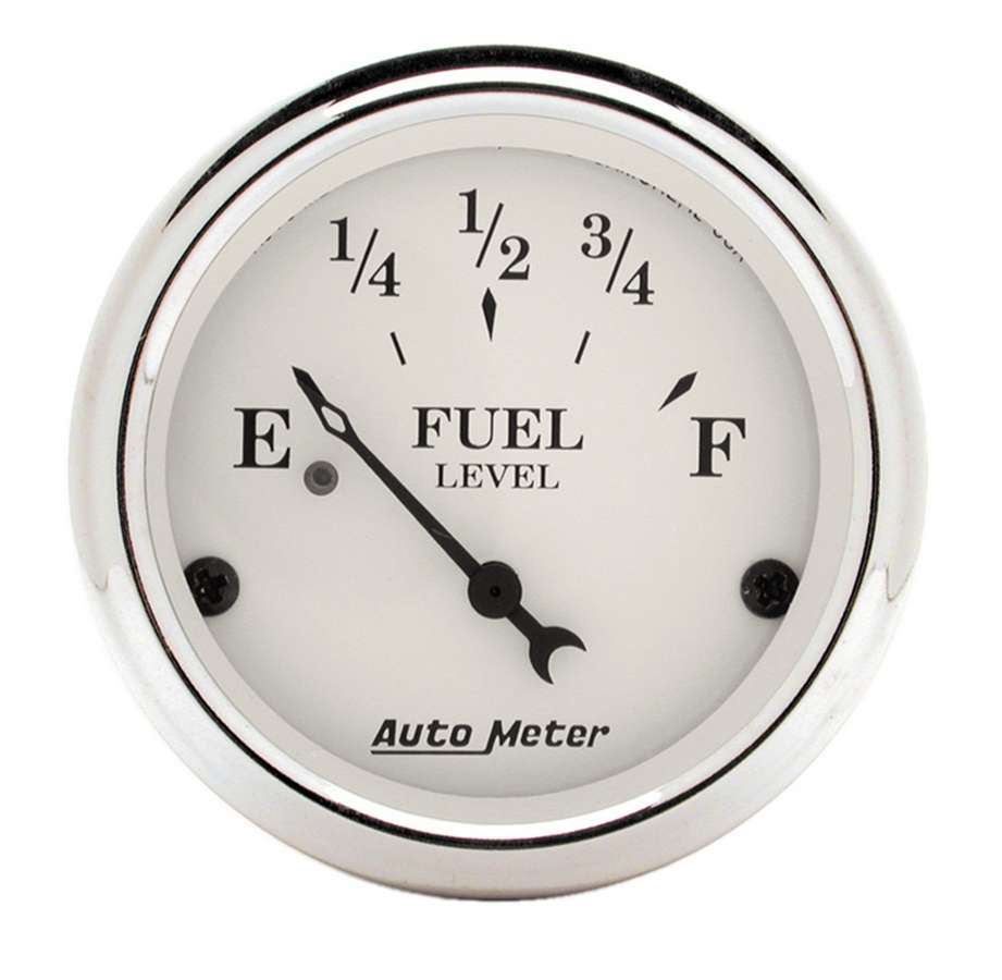 Old Tyme White 2 1/16in Fuel 240 - 33 OHMS - AutoMeter | Evolution Auto Retroworks