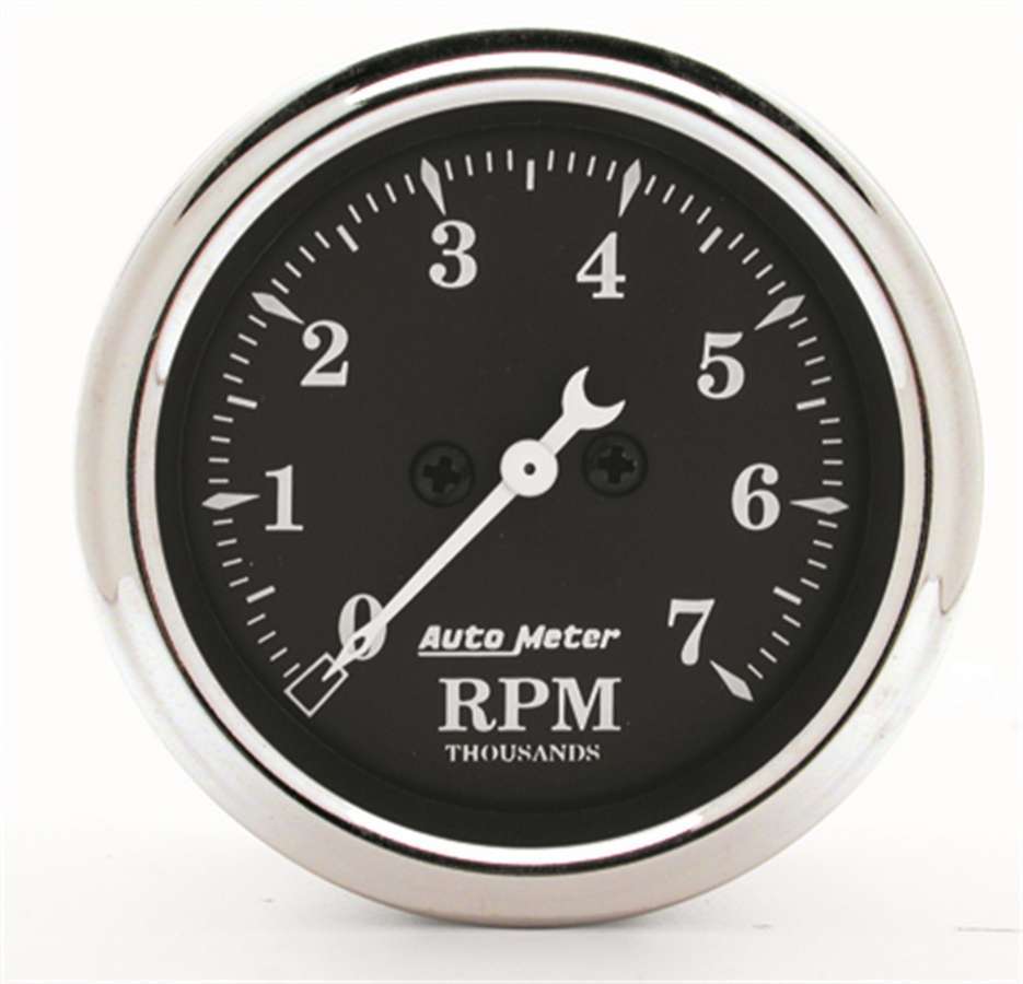 Gauge Tachometer 2 1/16i n 7k RPM In - Dash Black B - AutoMeter | Evolution Auto Retroworks