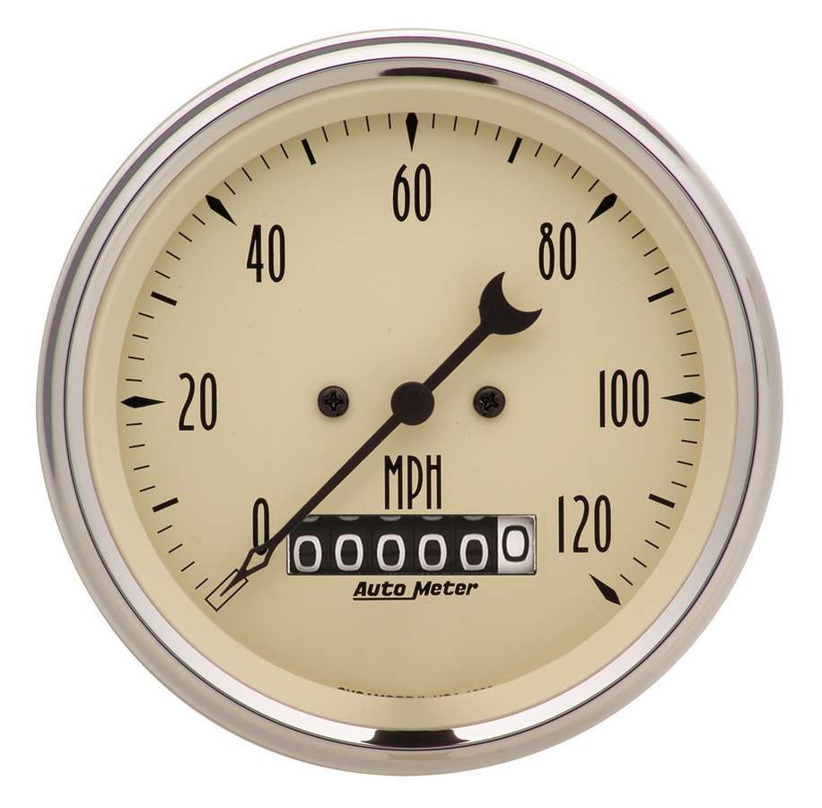 Gauge Speedo. 3 3/8in 12 0mph Elec. Prog. w/ Whee - AutoMeter | Evolution Auto Retroworks