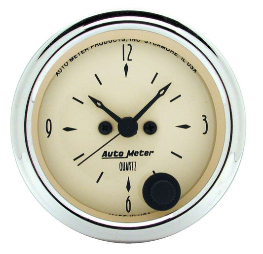 2 - 1/16in A/B 12 - Volt Clock - AutoMeter | Evolution Auto Retroworks