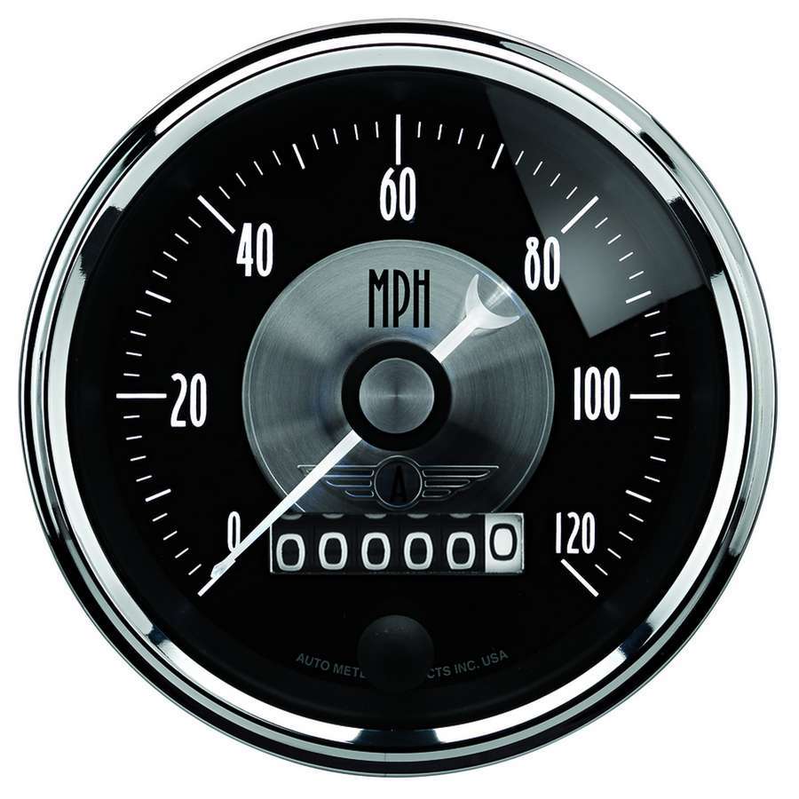 3 - 3/8 Speedometer Gauge 120mph Elec Programmable - AutoMeter | Evolution Auto Retroworks