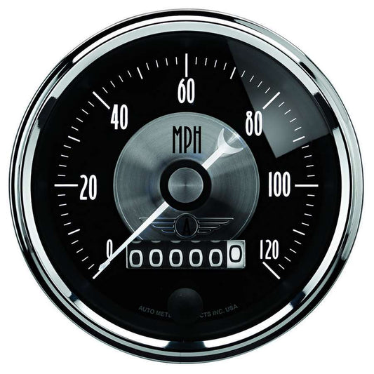 3 - 3/8 Speedometer Gauge 120mph Elec Programmable - AutoMeter | Evolution Auto Retroworks