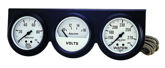 2 - 5/8in Oil/Volt/Water Console - AutoMeter | Evolution Auto Retroworks