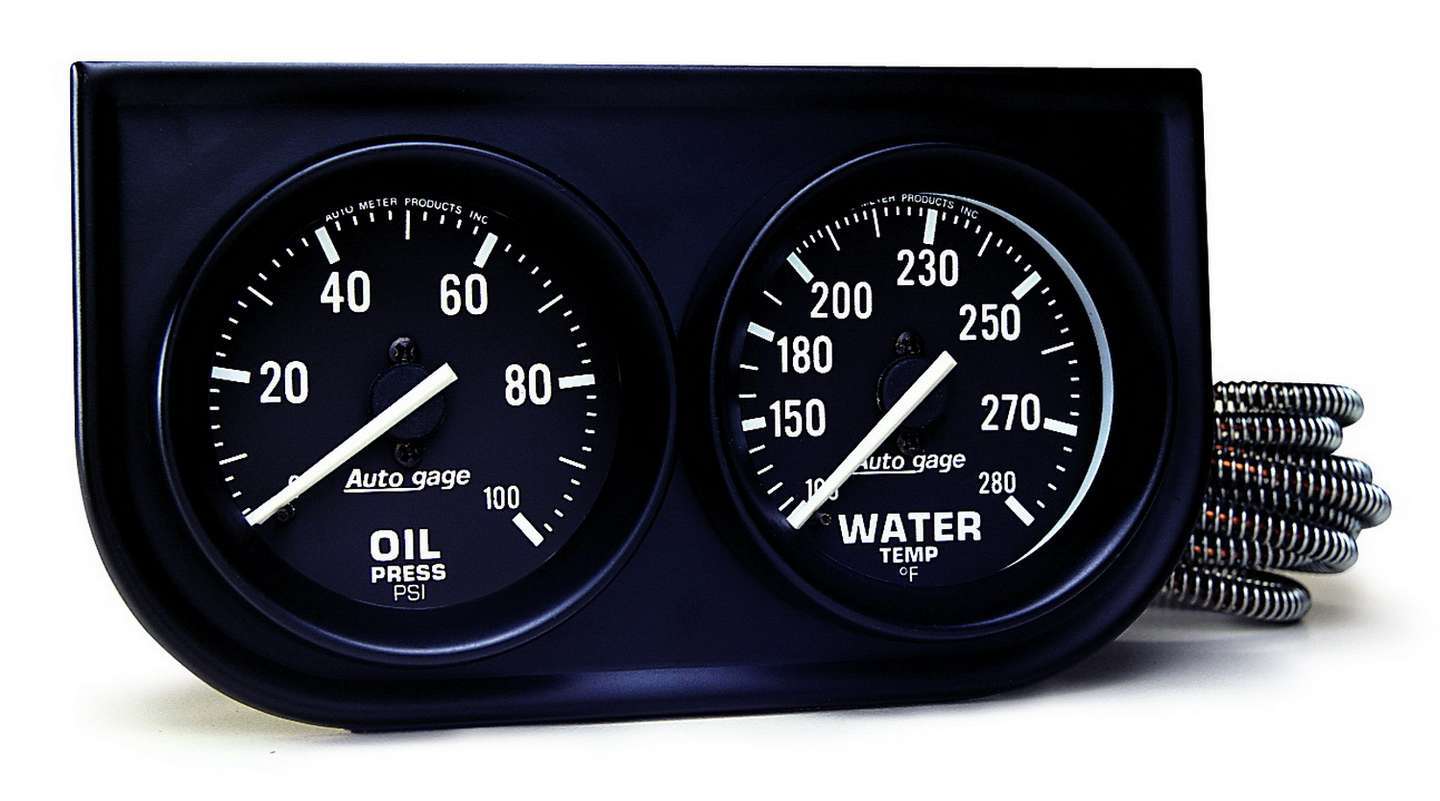 2in Black Mech Gauge Panel - AutoMeter | Evolution Auto Retroworks