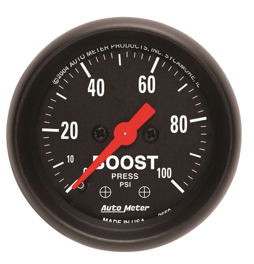 2 - 1/16in Z/S Boost Gauge - 0 - 100psi - AutoMeter | Evolution Auto Retroworks