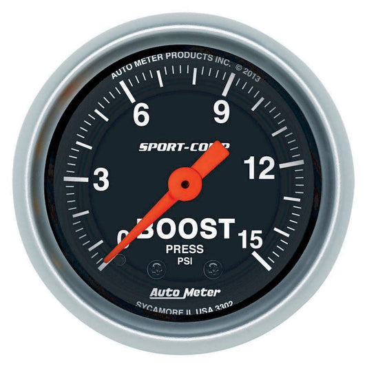 2 - 1/16 S/C Boost Gauge 0 - 15 PSI - AutoMeter | Evolution Auto Retroworks