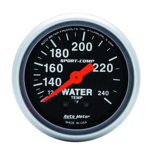 2 - 1/16in Sport - Comp Water Temp.Gauge 120 - 240 - AutoMeter | Evolution Auto Retroworks