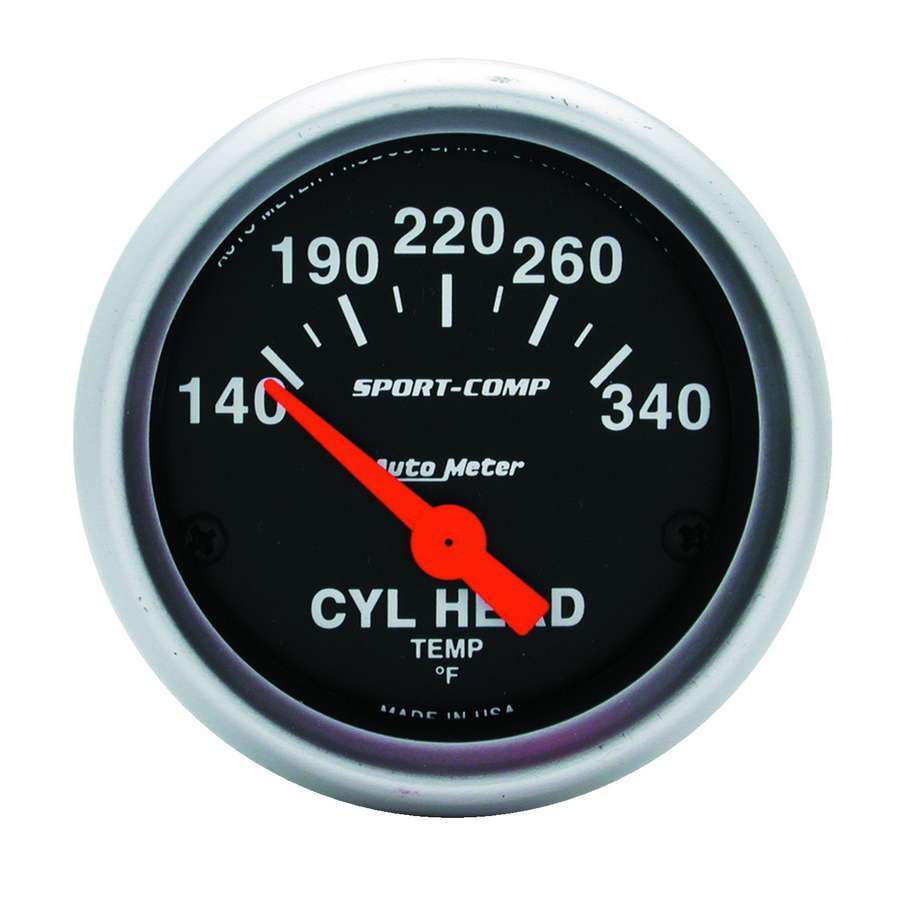 2 - 1/16in S/C Cylinder Hd Temp. Gauge 140 - 340 - AutoMeter | Evolution Auto Retroworks