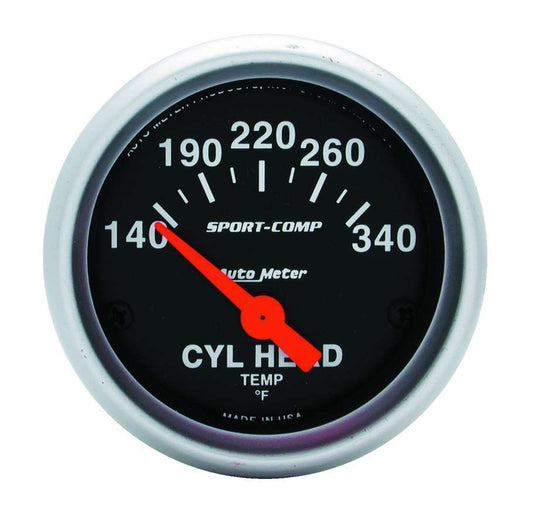2 - 1/16in S/C Cylinder Hd Temp. Gauge 140 - 340 - AutoMeter | Evolution Auto Retroworks