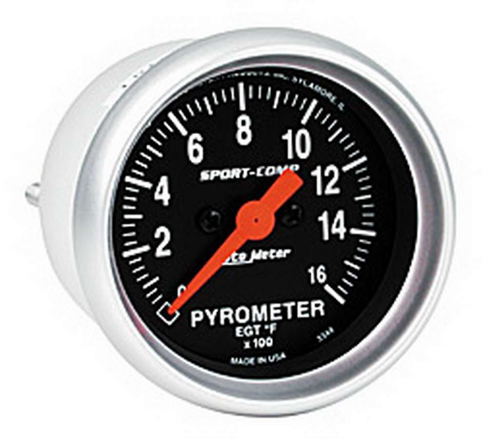 2 - 1/16in S/C EGT Pyrometer 0 - 1600 - AutoMeter | Evolution Auto Retroworks