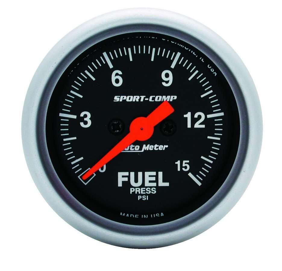 Sport Comp 2 1/16in Fuel 0 - 15 PSI Elec. - AutoMeter | Evolution Auto Retroworks