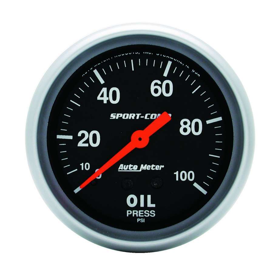 0 - 100 Oil Pressure Gauge - AutoMeter | Evolution Auto Retroworks