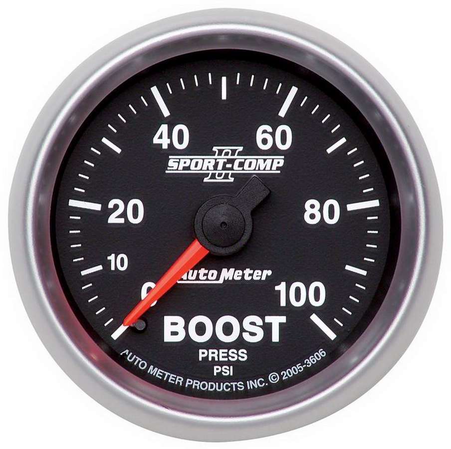 2 - 1/16in S/C II Boost Gauge 0 - 100psi - AutoMeter | Evolution Auto Retroworks
