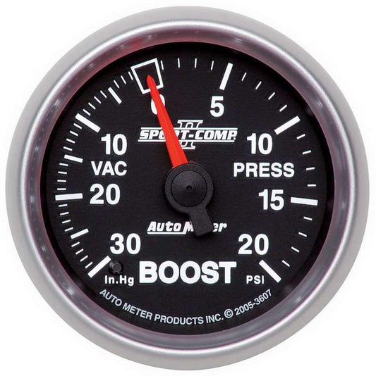 2 - 1/16in S/C II Boost Gauge 30inhg/20psi - AutoMeter | Evolution Auto Retroworks