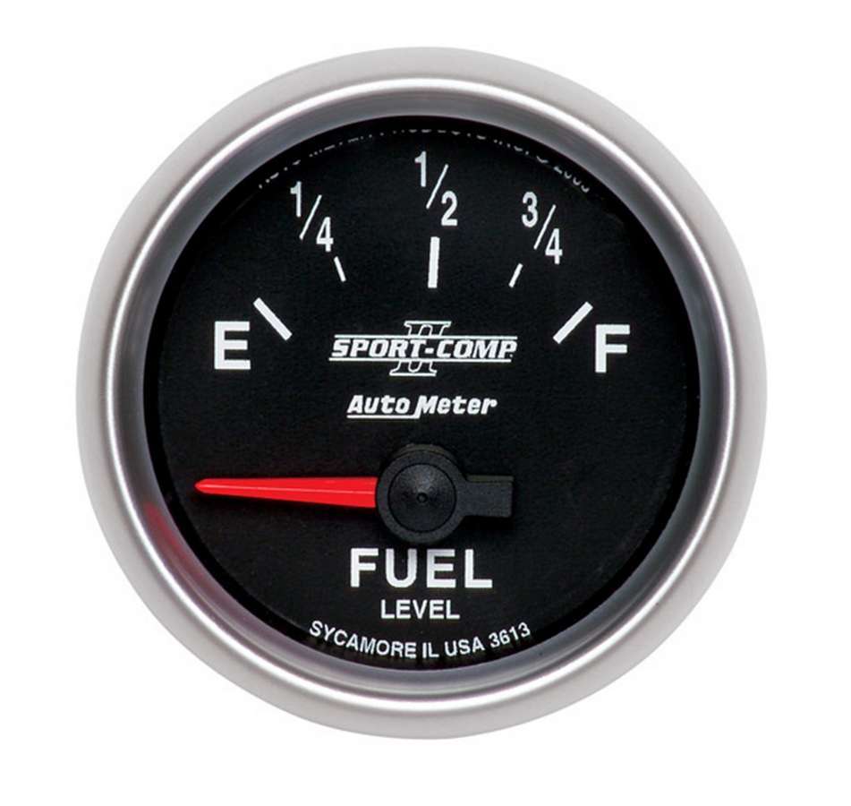 2 - 1/16in S/C II Fuel Level Gauge 0 - 90ohms - AutoMeter | Evolution Auto Retroworks