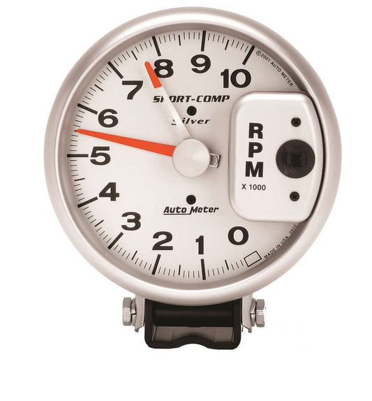 5in 10000 Rpm Silver Tac - AutoMeter | Evolution Auto Retroworks