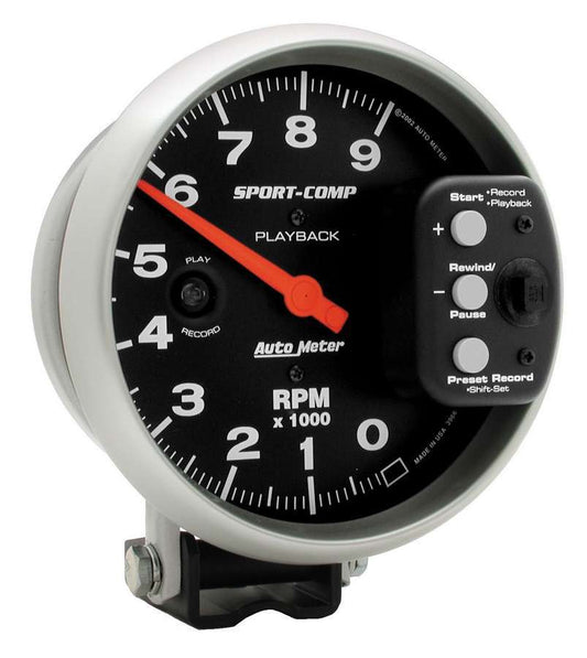 5in S/C 9000 RPM Playback Tach - AutoMeter | Evolution Auto Retroworks