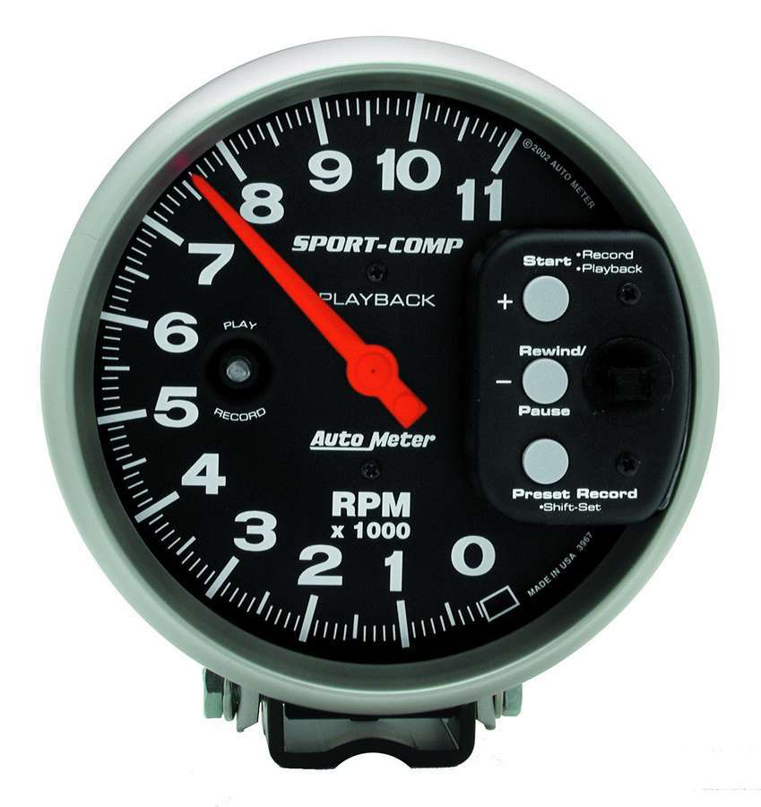 5in S/C 11000 RPM Playback Tach - AutoMeter | Evolution Auto Retroworks