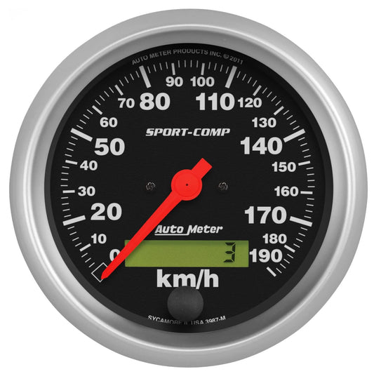 3 - 3/8 S/C 190KPH Speedo - Electric - AutoMeter | Evolution Auto Retroworks