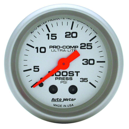 2 - 1/16in Ultra - Lite 0 - 35 Boost Gauge - AutoMeter | Evolution Auto Retroworks