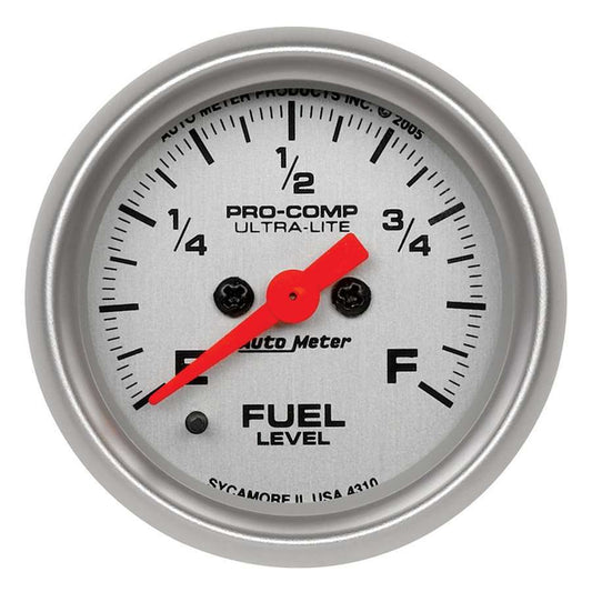 2 - 1/16in U/L Fuel Level Gauge - Programmable - AutoMeter | Evolution Auto Retroworks