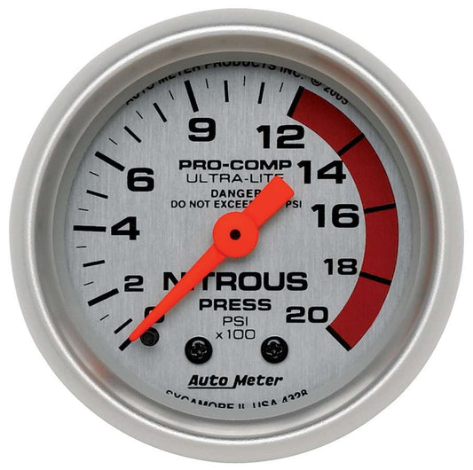 2 - 1/16in U/L NOS Pressure Gauge 0 - 2000psi - AutoMeter | Evolution Auto Retroworks