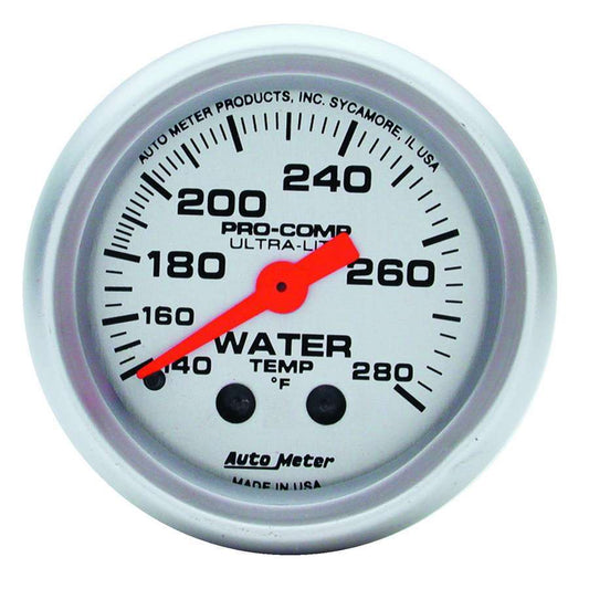 2 - 1/16in U/L Water Temp Gauge 140 - 280 - AutoMeter | Evolution Auto Retroworks