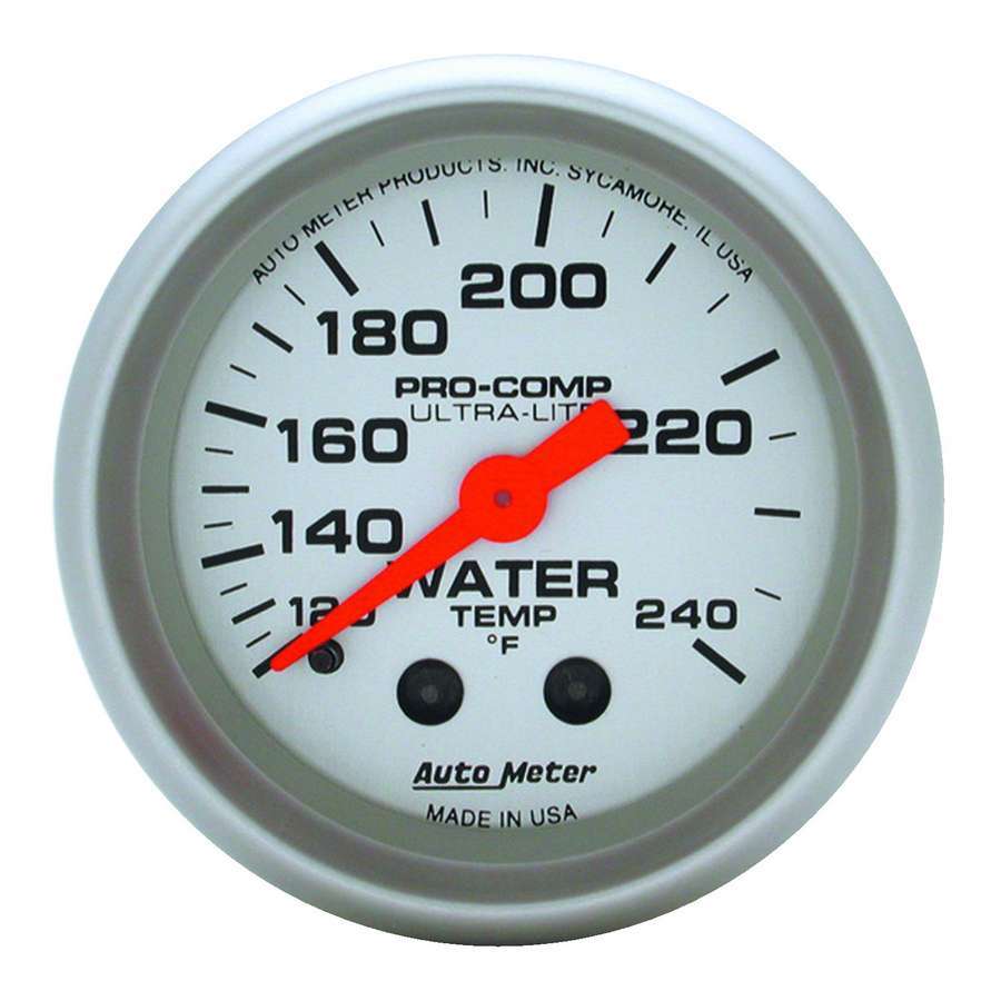 2 - 1/16in U/L Water Temp Gauge 120 - 240 - AutoMeter | Evolution Auto Retroworks