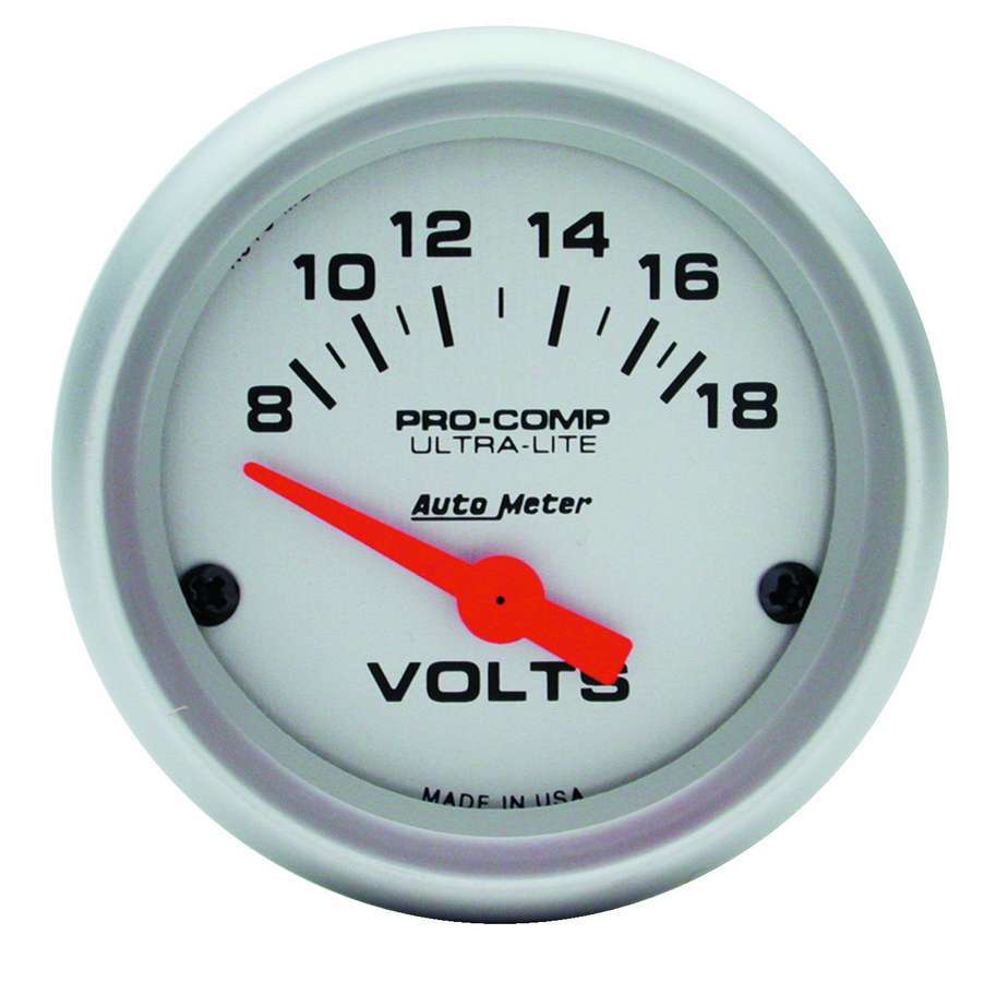 2 - 1/16 Mini Ultralite VOLTMETER - AutoMeter | Evolution Auto Retroworks