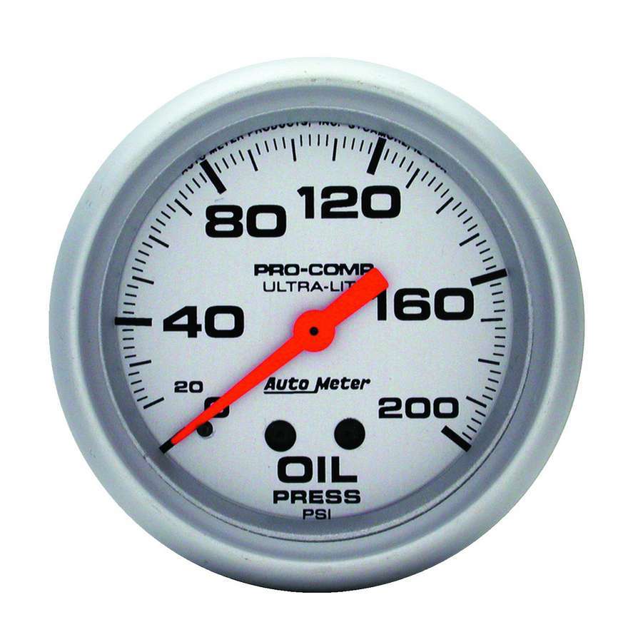 2 - 5/8in Mech Oil Pressure 0 - 200 Psi - AutoMeter | Evolution Auto Retroworks