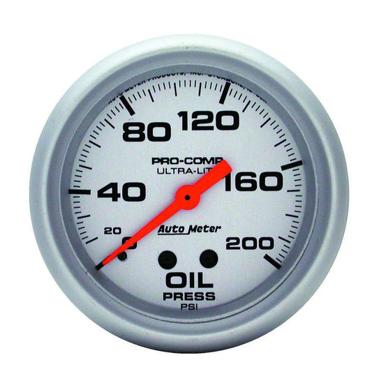2 - 5/8in Mech Oil Pressure 0 - 200 Psi - AutoMeter | Evolution Auto Retroworks