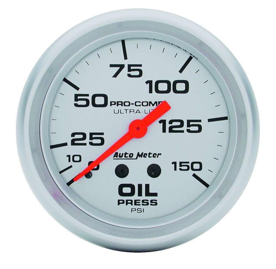 Ultra Lite 2 5/8in Oil 0 - 150 PSI Mech. - AutoMeter | Evolution Auto Retroworks