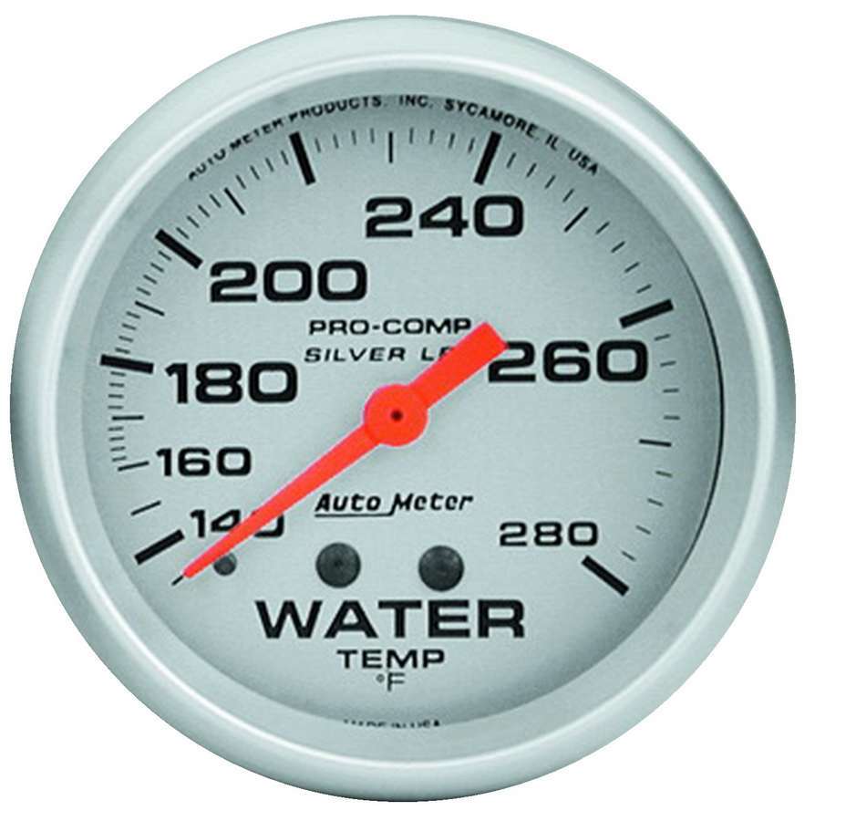 Pro Comp 2 - 5/8in Silver Liq - Fill Water 140 - 280 - AutoMeter | Evolution Auto Retroworks