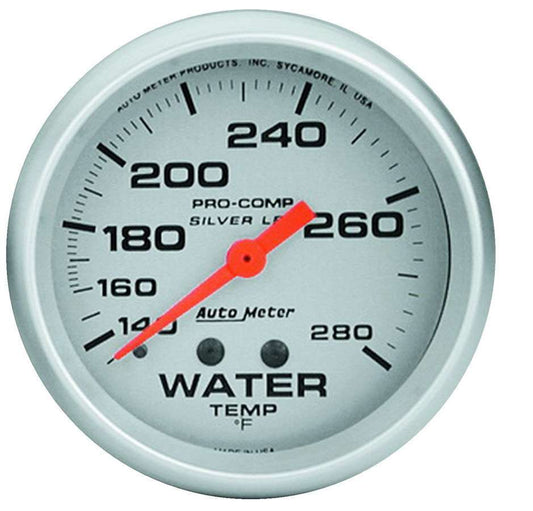 Pro Comp 2 - 5/8in Silver Liq - Fill Water 140 - 280 - AutoMeter | Evolution Auto Retroworks