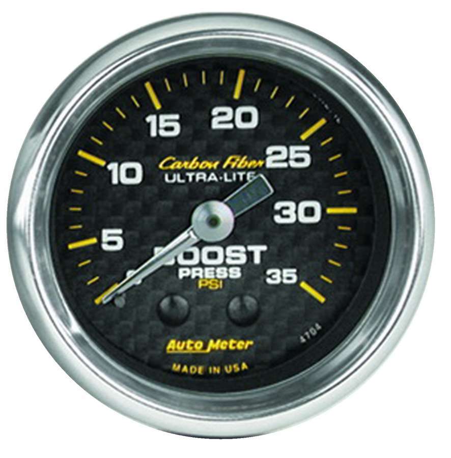 2 - 1/16in C/F Boost Gauge 35psi - AutoMeter | Evolution Auto Retroworks