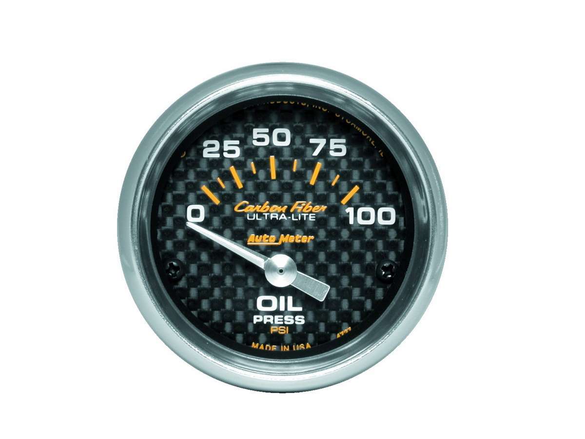C/F 2 - 1/16in Oil Pressure Gauge 0 - 100PSI - AutoMeter | Evolution Auto Retroworks