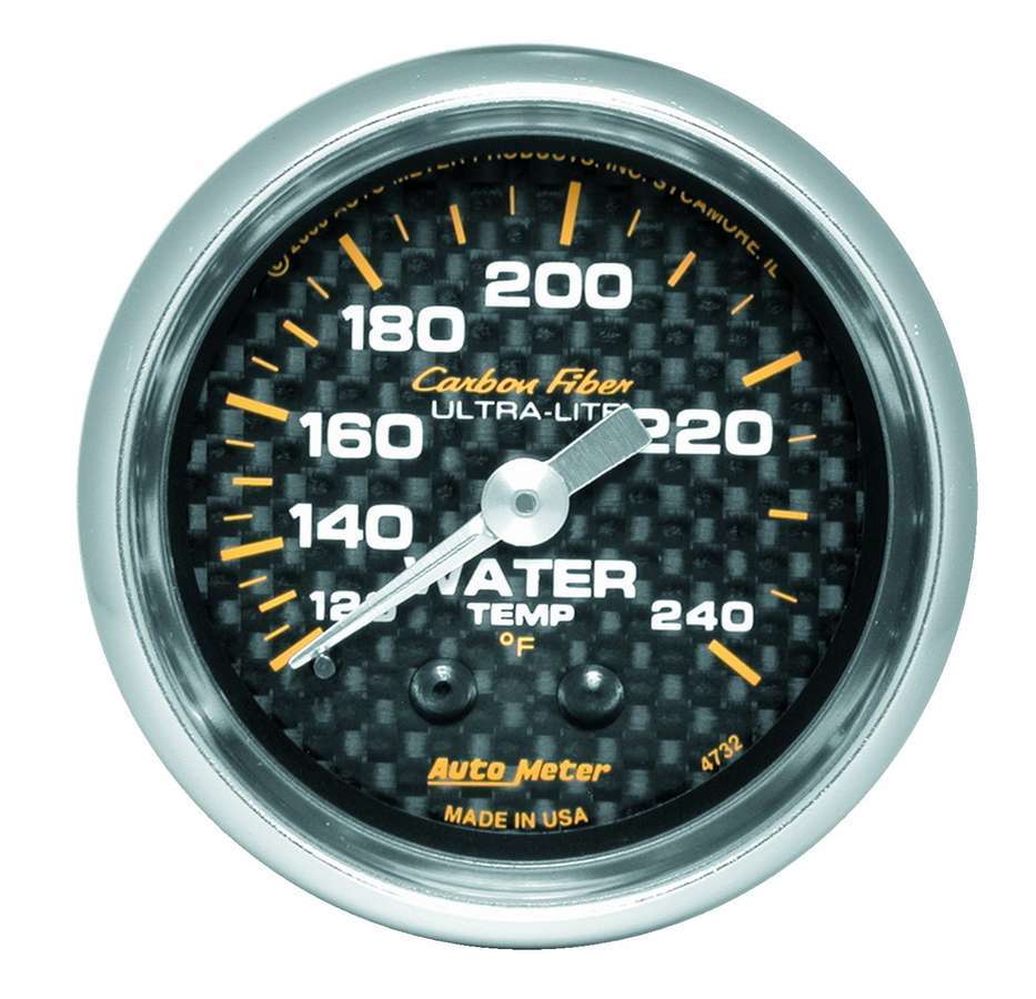 2 - 1/16in C/F Water Temp. Gauge 120 - 240 - AutoMeter | Evolution Auto Retroworks