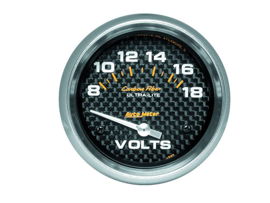 C/F 2 - 5/8in Voltmeter 8 - 18 Volts - AutoMeter | Evolution Auto Retroworks
