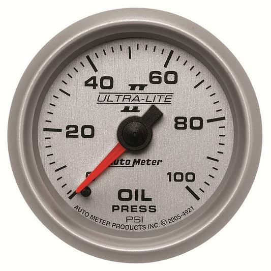 2 - 1/16in U/L II Oil Pressure Gauge 0 - 100psi - AutoMeter | Evolution Auto Retroworks