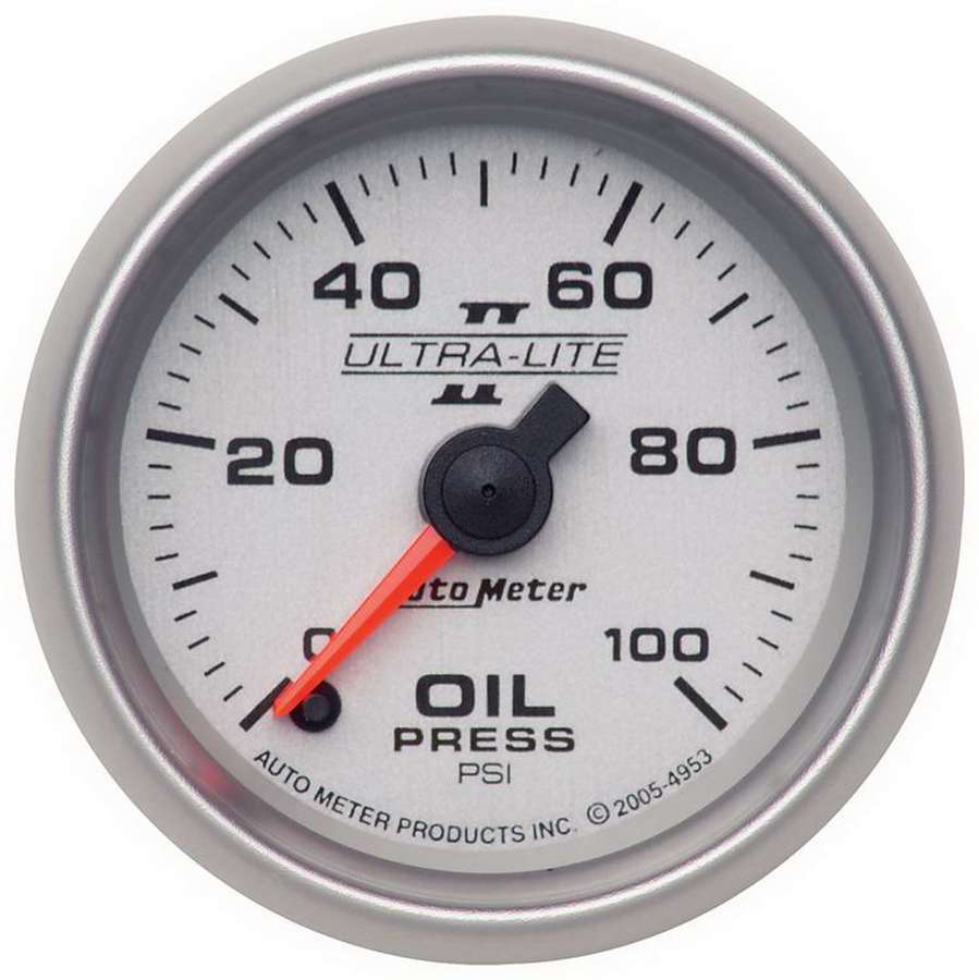 2 - 1/16in U/L II Oil Pressure Gauge 0 - 100psi - AutoMeter | Evolution Auto Retroworks
