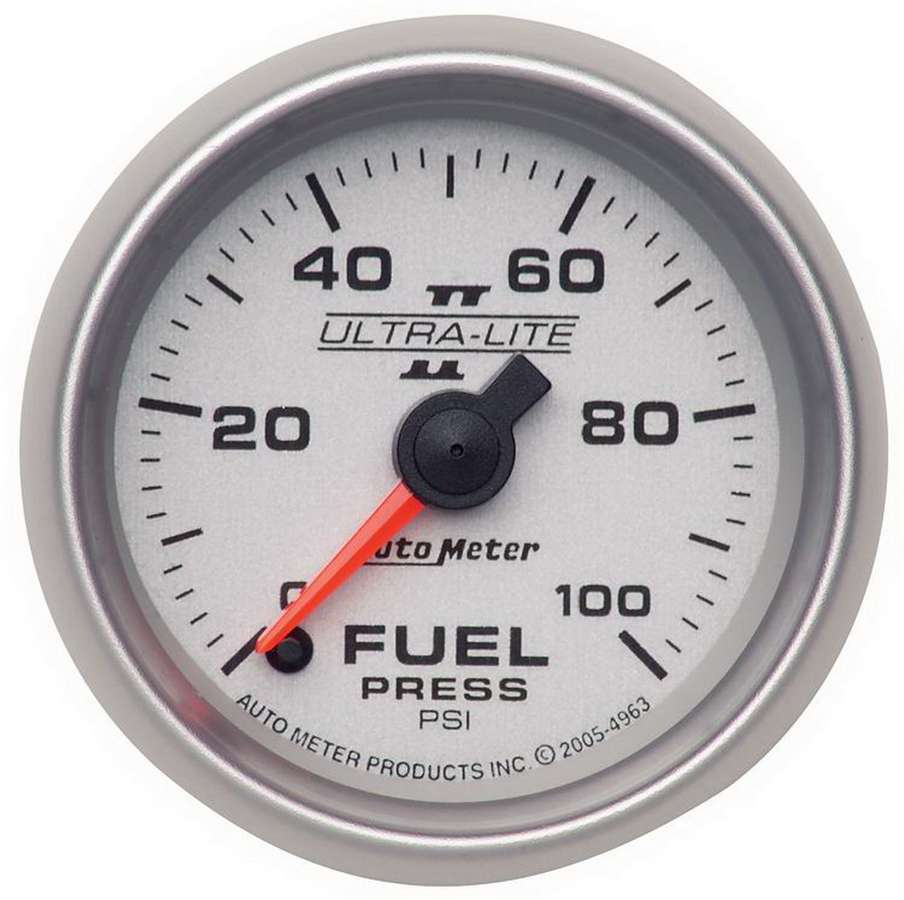 2 - 1/16in U/L II Fuel Pressure Gauge 0 - 100psi - AutoMeter | Evolution Auto Retroworks