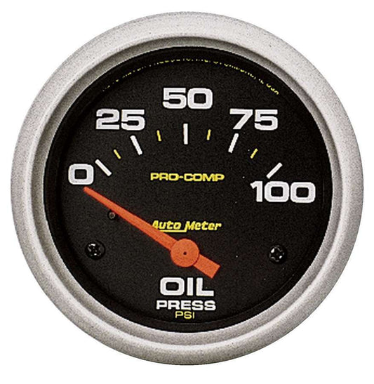 Pro - Comp 2 - 5/8in Oil Press. 0 - 100 psi Elect. - AutoMeter | Evolution Auto Retroworks
